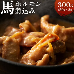 【ふるさと納税】馬 ホルモン 煮込み 300g 150g × 2個 セット 国産馬 馬肉 特産品 郷土料理 九州産 西原村 冷凍 送料無料