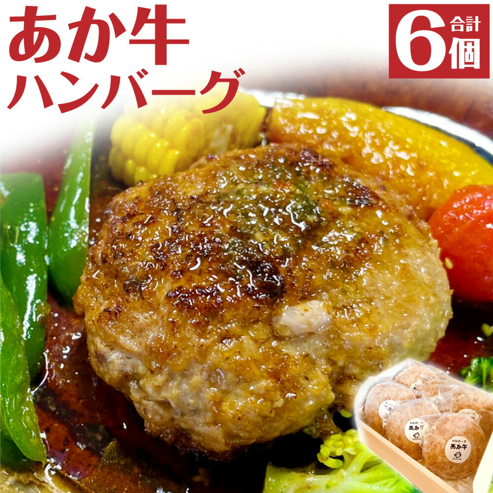 24位! 口コミ数「0件」評価「0」あか牛 ハンバーグ 約165g×6個 合計約990g 梅肉ポーク配合 和牛 牛肉 牛 豚 お肉 洋食 惣菜 個包装 冷凍 九州産 国産 熊本･･･ 