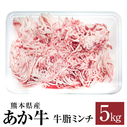 あか牛 牛脂 ミンチ 5kg 肉 牛 牛肉 動物脂 脂身 炒めもの 煮込み 冷凍 熊本県 九州 送料無料