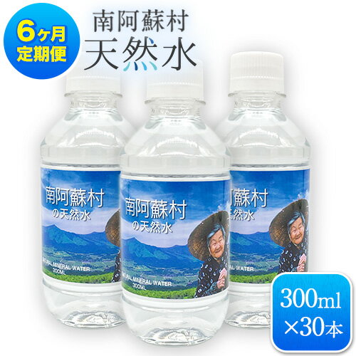 9位! 口コミ数「0件」評価「0」【6か月定期便】南阿蘇村 天然水 300mlボトル×30本（かなばあちゃんラベル）6回お届けで計180本！ ハイコムウォーター 《お申込み月･･･ 