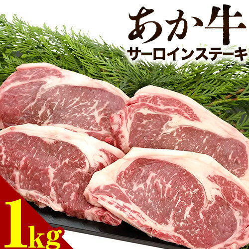 【ふるさと納税】あか牛 サーロインステーキ 1kg（200g×5枚） トライウィン《90日以内に出荷予定(土日..