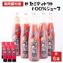 【ふるさと納税】南阿蘇村産甘熟ミディトマト100%ジュース(赤6本セット)小泉農園《60日以内に出荷予定(土日祝を除く)》 熊本県南阿蘇村 トマト フルティカ ...