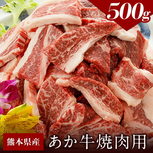 肥後のあか牛(熊本県産)焼肉用500g 南阿蘇食品 [90日以内に出荷予定(土日祝除く)] 熊本県 南阿蘇村