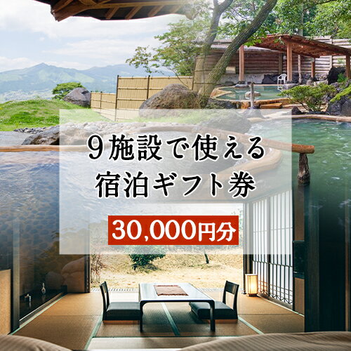 【ふるさと納税】熊本県南阿蘇村9施設で使える宿泊ギフト券30000円分《30日以内に出荷予定(土日祝除く)》ギフト 旅館 温泉 一般社団法人みなみあそ観光局