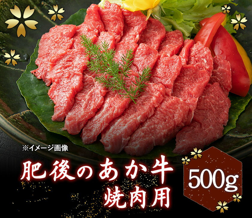 【ふるさと納税】肥後のあか牛 焼き肉用500g 御船屋 熊本県御船町《90日以内に順次出荷(土日祝除く)》