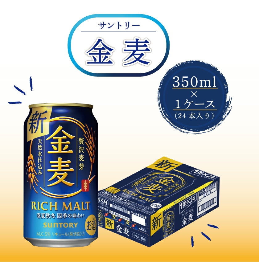 【ふるさと納税】サントリー金麦 350ml×1ケース (24本入) コロナ支援（FKK19-433）のサムネイル