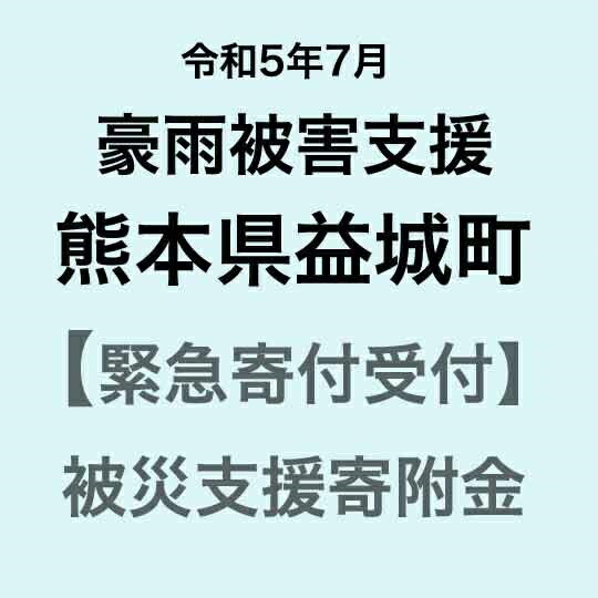 [令和5年7月 災害支援緊急寄附受付]熊本県益城町 災害応援寄附金(返礼品はありません)