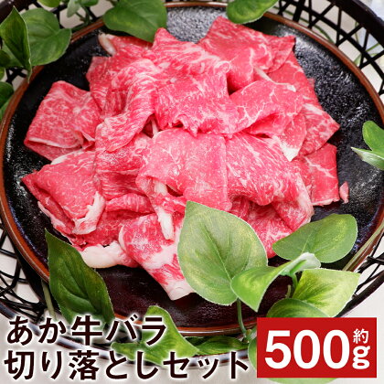 あか牛バラ切り落としセット 約500g あか牛のたれ200ml付き 切り落とし バラ肉 あか牛 牛肉 冷凍 送料無料