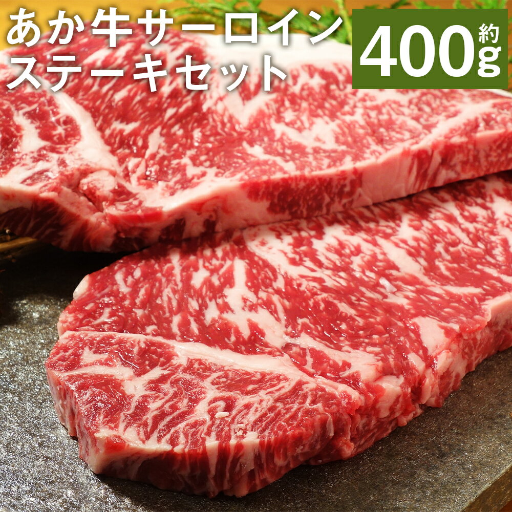 あか牛サーロインステーキセット 約200g×2枚 合計約400g あか牛のたれ200ml付き サーロイン ステーキ あか牛 牛肉 冷凍 送料無料