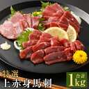 【ふるさと納税】特選上赤身馬刺し 合計1kg 100g×10パック 小分け 馬刺し ばさし 馬肉 赤身 冷凍 送料無料