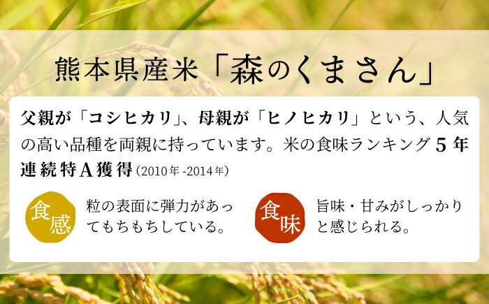 【ふるさと納税】★令和5年産★数量限定★熊本を代表するブランド米15kg（森のくまさん5kg×3袋）決済確定月の翌月20日前後から順次発送開始予定 【価格改定】ZB