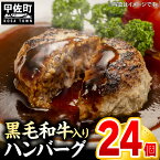 【ふるさと納税】【毎月500セット限定】黒毛和牛入り ハンバーグ 120g×21個+3個 計24個【価格変更x】