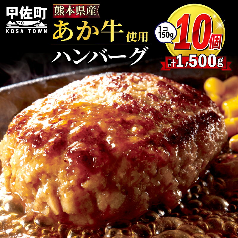 ★便利な個包装★熊本名物のあか牛ハンバーグ[150g×10個]