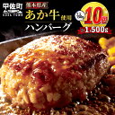 【ふるさと納税】★便利な個包装★熊本名物のあか牛ハンバーグ【150g×10個】