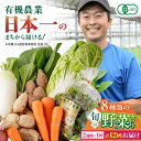 【ふるさと納税】【全12回隔週定期便】有機野菜 8種セット 