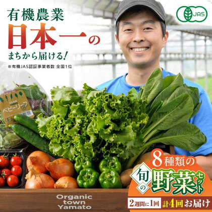 【全4回隔週定期便】有機野菜 オーガニック 8種セット 野菜 有機JAS認定 詰め合わせ オーガニック野菜 熊本県産 山都町産 産地直送 熊本直送 【株式会社 肥後やまと】[YAF018] 35000 35,000 35000円 35,000円