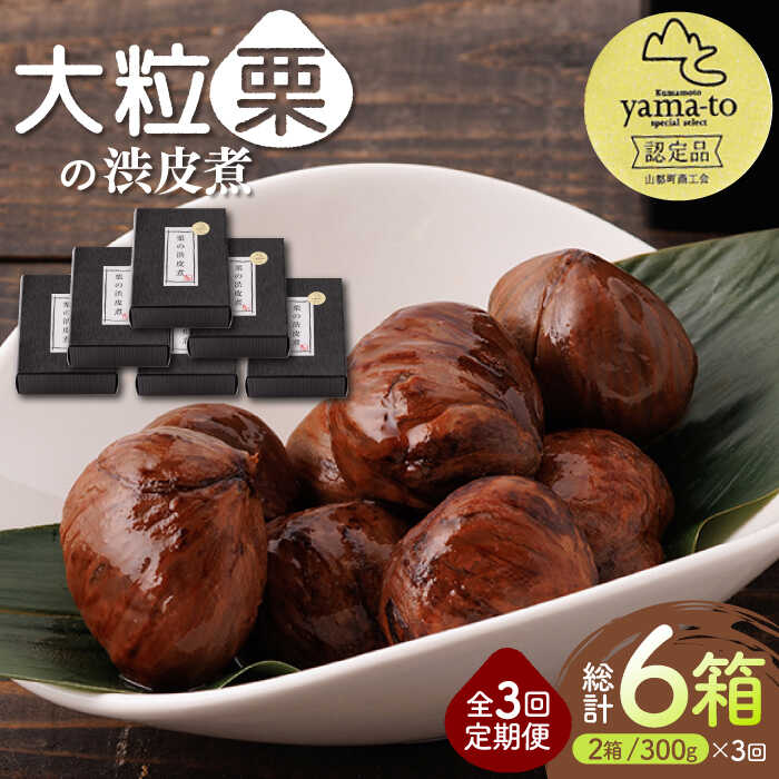 7位! 口コミ数「0件」評価「0」【全3回定期便】栗 渋皮煮 甘露煮 大粒 計600g 150g × 2袋 × 2箱 3Lサイズ 熊本県産 山都町産【食彩の里 ふしみ】[YA･･･ 