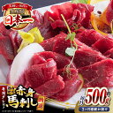 【ふるさと納税】【全3回定期便】国内肥育 馬刺し 特選赤身 約500g 専用タレ付き 熊本 山都町 冷凍 馬肉 馬刺 ヘルシー 小分け【有限会社 丸重ミート】[...
