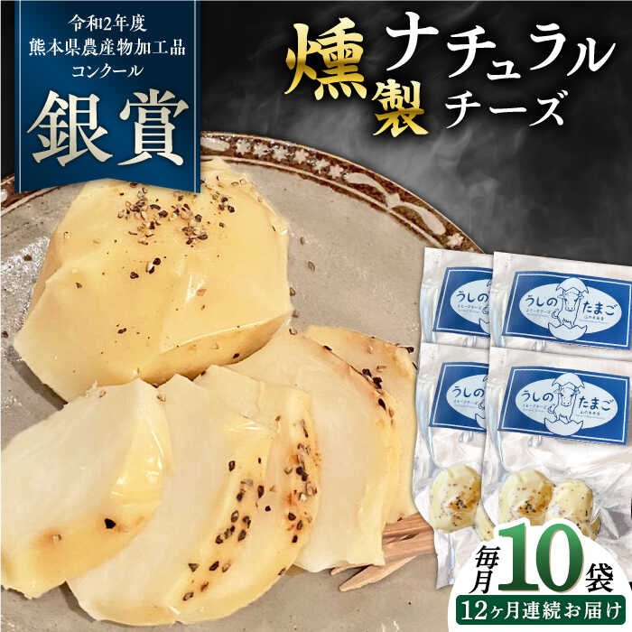 【ふるさと納税】【全12回定期便】燻製 ナチュラルチーズ 100g (2個入り)×10袋 【山の未来舎】[YBV030]