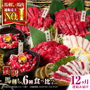 【ふるさと納税】【全12回定期便】国産 馬刺し 計約380g 約7人前 ( 上赤身 霜降り中トロ ロース タテガミ フタエゴ ユッケ ) 専用醤油付き 赤身 ヒ...