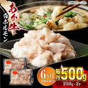 【ふるさと納税】【全6回定期便】熊本県産 あか牛 白ホルモン 合計3kg (250g×2P) 熊本 赤牛 褐牛 あかうし 褐毛和種 肥後 冷凍 国産 牛肉【五右衛門フーズ】[YBZ008] 60000 60,000 60000円 60,000円 6万円