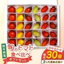 【ふるさと納税】【全2回定期便】【期間限定】熊本県産 減農薬栽培 トマト ミディトマト 詰め合わせ 30個セット 食べ比べ ギフトセット 産地直送 ミニトマト ...
