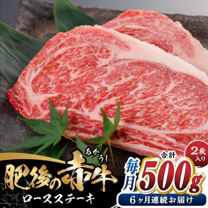 【全6回定期便】肥後の赤牛 ロースステーキ 500g ロース ステーキ 贅沢 熊本 赤牛 赤牛 褐牛 あかうし 褐毛和種 肥後 冷凍 国産 牛肉 九州産 熊本産【やまのや】[YDF028] 120000 120,000 120000円 120,000円 12万円