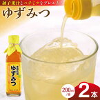 【ふるさと納税】ゆずみつ 200ml 2本 柚子みつ 柚子蜜 柚子 ゆず はちみつ ハチミツ 蜂蜜 熊本 山都町【本田農園】[YDL003] 10000 10,000 10000円 10,000円 1万円