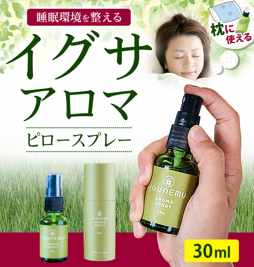 【ふるさと納税】イグサアロマピロースプレー 30ml《60日以内に出荷予定(土日祝除く)》熊本県 アロマギフト い草 アロマ 植物 畳 芳香蒸留水 睡眠 アロマスプレー リラクゼーション リラックス フィトンチッド ジビドロアクチニジオリド バニリン a-シペロン