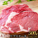 【ふるさと納税】熊本の和牛 あか牛 リブ ステーキ 250g×2枚 500g 熊本県産 肉 和牛 牛肉 高級部位 ボリューム 満点 赤牛 あかうし《2月下旬-3月下旬頃より順次出荷》