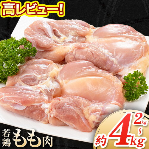 【ふるさと納税】大容量 鶏肉 発送時期が選べる 鶏もも 高レビュー! 鶏もも肉 4kg 熊本県産 若鶏もも肉 約2kg×2袋 《30日以内に出荷予定(土日祝除く)》 肉 鶏肉 若鶏 国産 真空 冷凍 冷凍庫 鳥 鳥肉 鳥もも 鳥もも肉 モモ モモ肉 鶏モモ肉 若鶏モモ