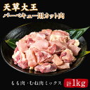 天草大王 バーベキュー用カット肉 1kg 熊本県産 葦北郡 津奈木町 もも肉 むね肉《60日以内に出荷予定(土日祝除く)》