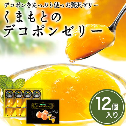 くまもとのデコポンゼリー（12個入）《60日以内に出荷予定(土日祝除く)》熊本県 葦北郡 津奈木町 あしきた農業協同組合 JAあしきた 柑橘 デコポン フルーツ 果物 ゼリー ギフト 包装 送料無料