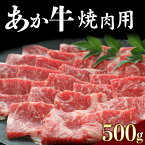 【ふるさと納税】肥後のあか牛 焼肉用 500g 赤牛 あかうし《90日以内に出荷予定(土日祝除く)》熊本県 葦北郡 津奈木町 津奈木食品