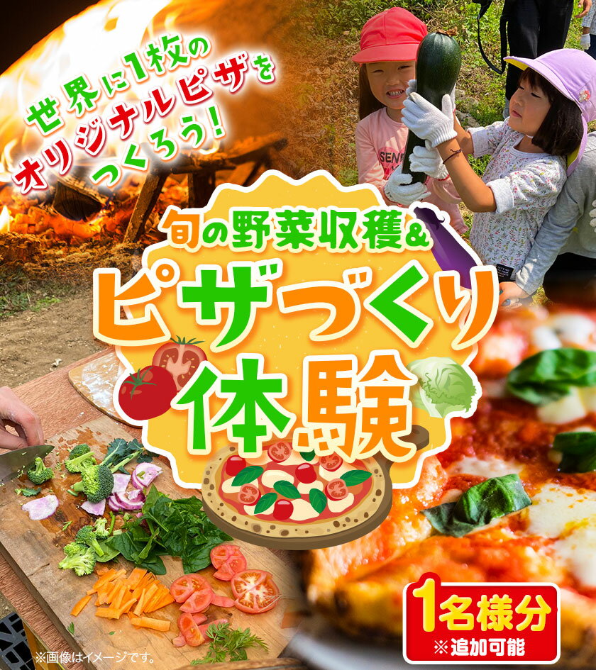 【ふるさと納税】野菜収穫・ピザづくり体験チケット 1名様分※追加可能《30日以内に出荷予定(土日祝除く)》熊本県 葦北郡 津奈木町 わらく農園 ピザ 野菜 手作りピザ ピザ窯 送料無料 2