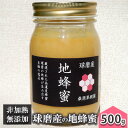 【ふるさと納税】はちみつ 無添加 非加熱 希少 球磨産 地蜂蜜 500g×1本 加工食品