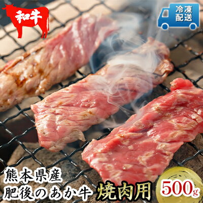 肥後の赤牛 焼肉 用 500g　【お肉 牛肉 焼肉 バーベキュー あか牛】　お届け：※約3ヶ月ほどお待ちいただく場合がございます。