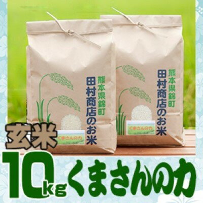 【ふるさと納税】米 10kg 令和5年 くまさんの力 5kg×2 玄米 こめ　【朝倉市】　お届け：2023年11月～2024年10月末