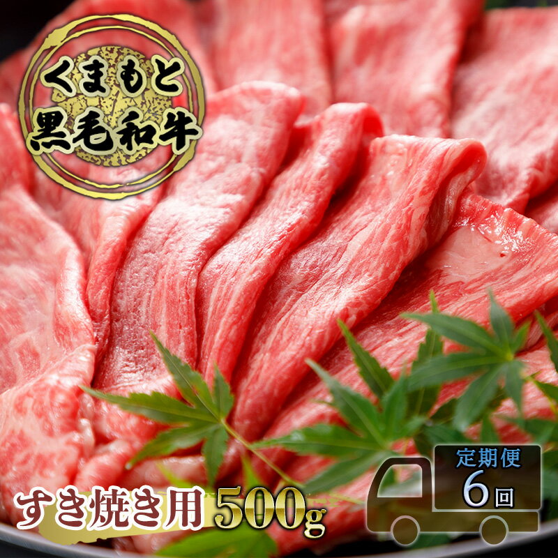 6位! 口コミ数「0件」評価「0」定期便 6ヶ月 すき焼き 肉 くまもと 黒毛和牛 500g すきやき スキヤキ すき焼き肉 牛肉 お肉 牛 ブランド牛 熊本 鍋 お楽しみ ･･･ 