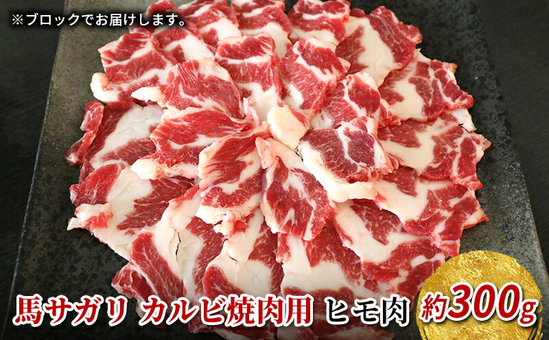 【ふるさと納税】焼肉用 馬肉 サガリ カルビ ヒモ肉 約300g 焼き肉 やきにく ヤキニク BBQ バーベキュー 馬刺し 馬刺 馬 肉 お肉 冷凍 配送不可：離島　【錦町】