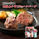 【ふるさと納税】ハンバーグ セット 2個 阿蘇 あか牛 牛肉 100% 1p×2個 肉 お肉 にく 赤牛 配送不可：離島　【錦町】