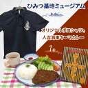 【ふるさと納税】『ひみつ基地ミュージアム』オリジナルポロシャツ(ネイビー)と人吉海軍キーマカレー(1食)