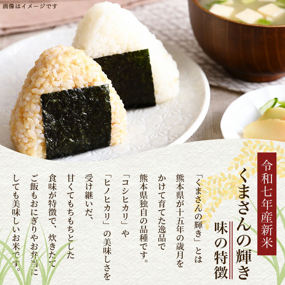 県内有数の米どころより、令和7年の新米を農家から直送いたします。　【ふるさと納税】令和7年産 新米 5kg / 10kg くまさんの輝き 熊本県 多良木町産 米 精米 お米 単一米 人気 数量限定 5kg 10kg 送料無料 10月中旬より順次発送中 送料無料 新米 たらぎ 多良木 熊本
