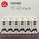 【ふるさと納税】本格米焼酎 白岳パック 900ml×6本 セ