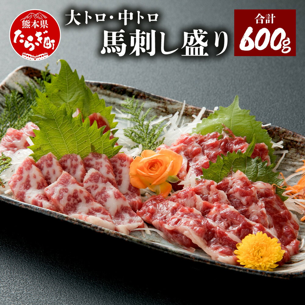 【ふるさと納税】大トロ 中トロ 馬刺し盛り 合計600g 馬刺し セット 食べ比べ 詰め合わせ 馬刺 馬刺し 馬肉 刺身 霜…