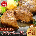 【ふるさと納税】≪発送時期選べる≫ 熊本県産 あか牛 100% ハンバーグ 120g×6個 本場 くまもと あか牛 冷凍 牛肉 赤牛 肉 熊本産 国産 和牛 ハンバーグ 熊本 惣菜 お弁当 個包装 小分け ビーフ ハンバーグ 冷凍 送料無料