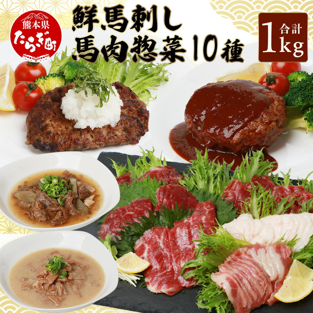 2位! 口コミ数「0件」評価「0」 鮮馬刺し スライス & 馬肉 惣菜 合計 約1kg 千興ファーム 千興 大トロ 霜降り ロース 赤身 コウネ フタエゴ 馬肉ハンバーグ デ･･･ 