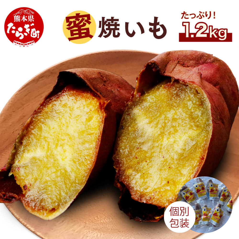 【ふるさと納税】紅はるか 蜜焼いも 合計1.2kg (120g×10パック) 真空袋 真空パック 焼芋 焼き芋 ヤキイモ さつまいも さつま芋 個包装 特殊製法 スイーツ お菓子 おやつ しっとり 甘い 常温 九州産 国産 熊本県 多良木町 送料無料