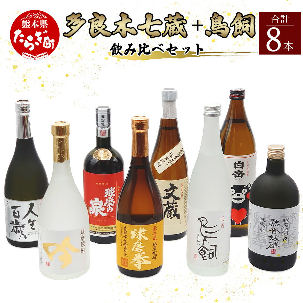 【ふるさと納税】多良木7蔵元セット＋鳥飼 計8本セット 合計5.9L 焼酎 焼酎セット 飲み比べ 鳥飼 球磨 ..