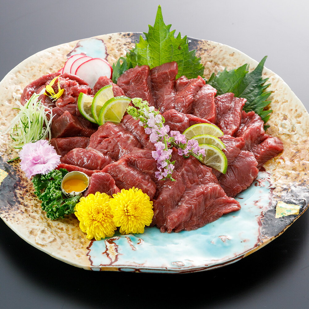 【ふるさと納税】【3ヶ月定期便】【熊本と畜】 赤身 馬刺し ロース 約200g 馬肉 肉 馬刺 定期便 3回 送料無料